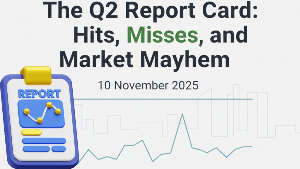 The Q2 Report Card: Hits, Misses, and Market Mayhem | 10 November 2025